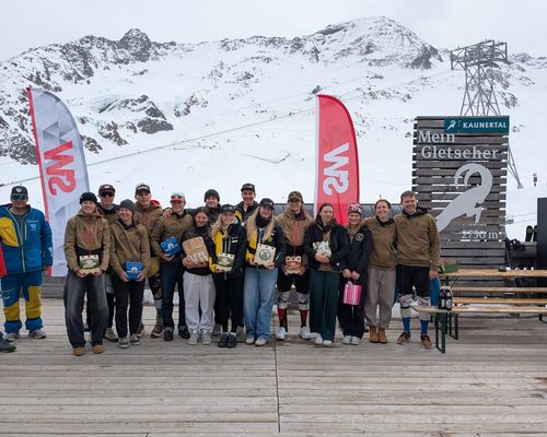 Alpiner Abschluss auf dem Kaunertaler Gletscher